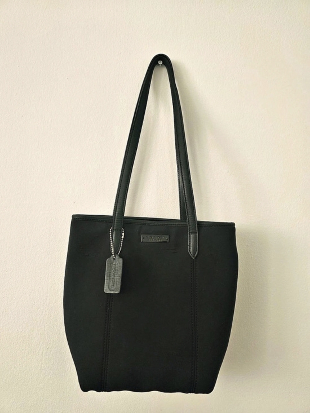 Coach Mercer Tote Black Nylon & Leather Bag